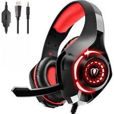Immersive Deep Bass Stereo Sound Gaming Headset With Noise Canceling Mic For PC
