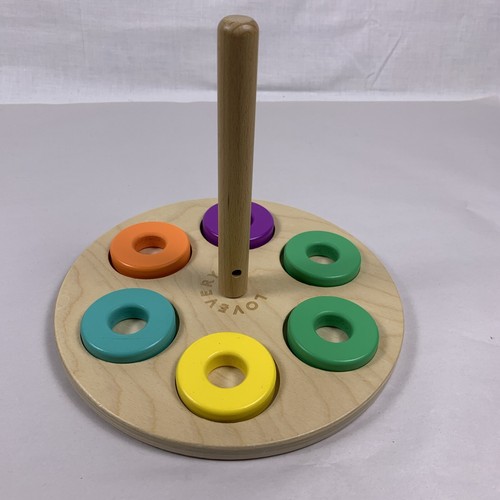 Lovevery Flexible Wooden Stacker W/12 Rings From Montessori The Babbler Play Kit