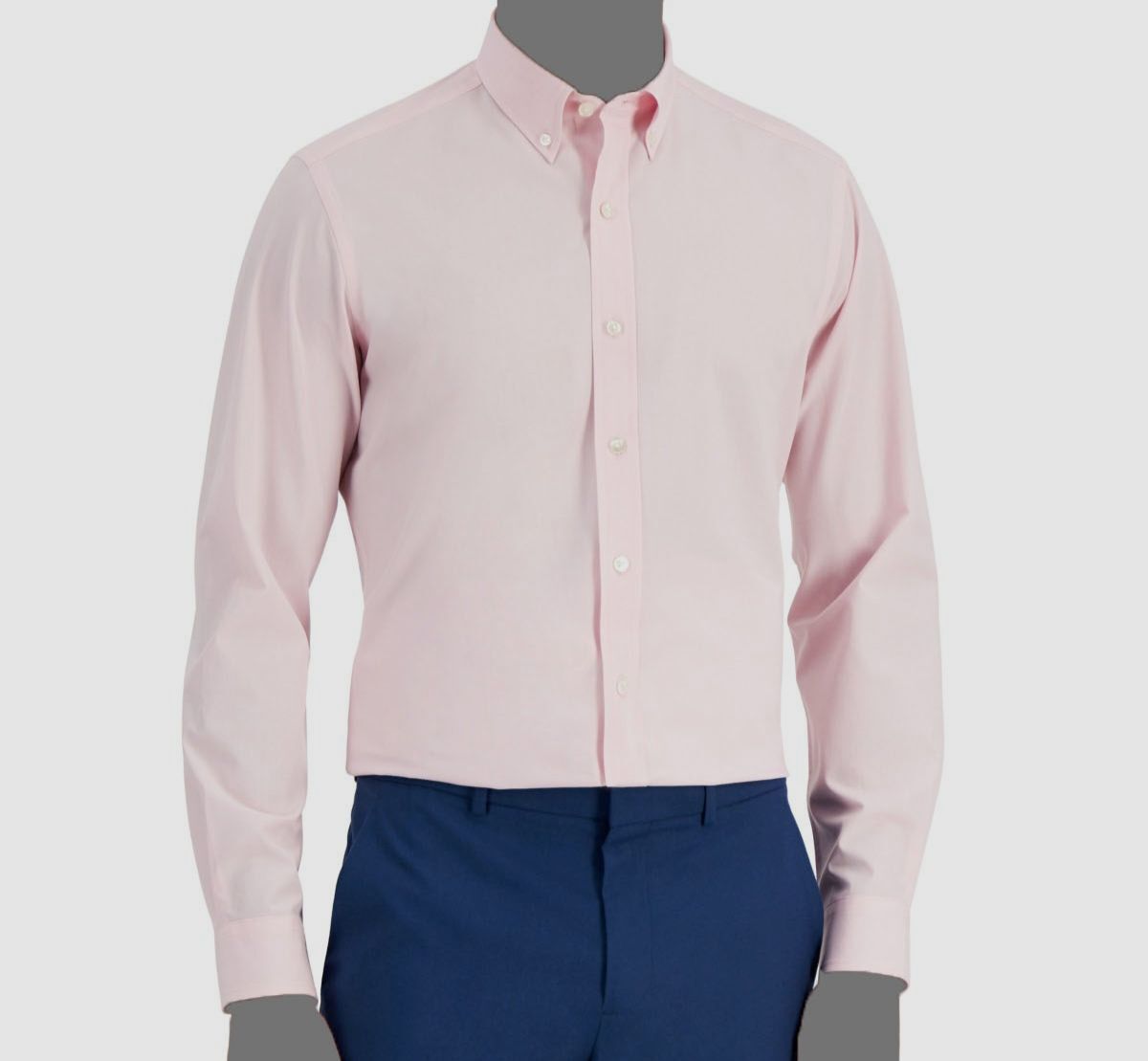 Club Room Men's Pink Slim-Fit Long-Sleeve Button Dress Shirt Size 16-16.5 |  eBay
