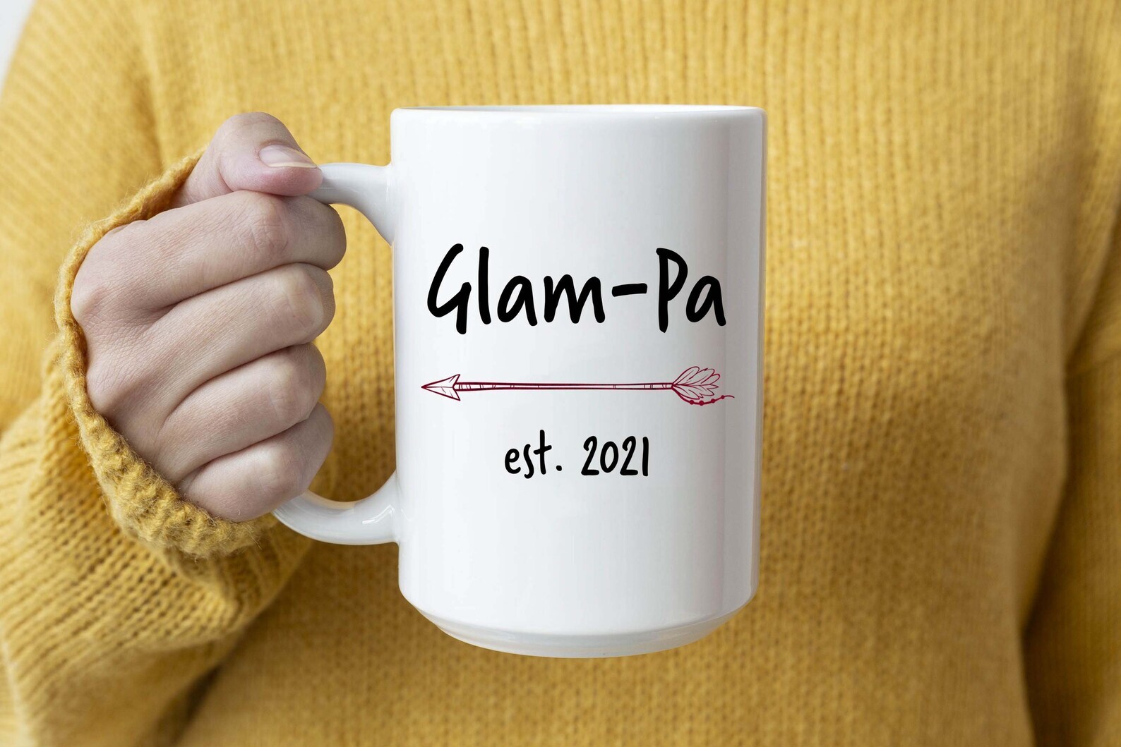 Glam Pa Est 2021 Mug New Glam Pa Arrow Coffee Mug Mug & Coaster Set Coffee M