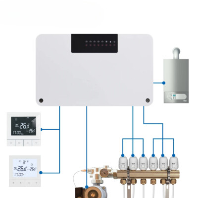 Water Floor Zone Heating System Smart WIFI Thermostat Central