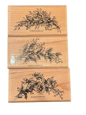 Stampin Up Wood Mount Set ~ Seasonal Sprays 2000