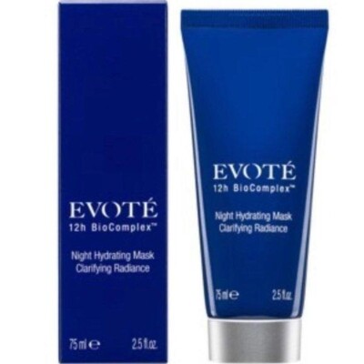 Hydrating Face Mask Night Clarifying Radiance Evote 12-hour Bio Complex 2.5 Oz