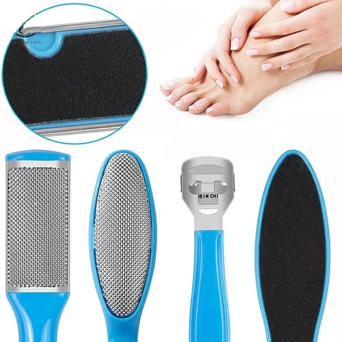 8x Foot Rasp Callus Remover Scrubber Hard Dead Rough Skin Dual Pedicure Feet Kit - Picture 7 of 7