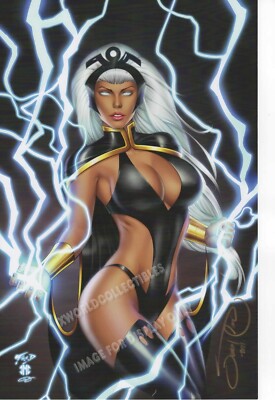 STORM X-MEN  ART PRINT ~ By FRED BENES & SIGNED JEREMY CLARK 11x17