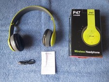 P47 5.0 + EDR Wireless Headphone - Neon Green