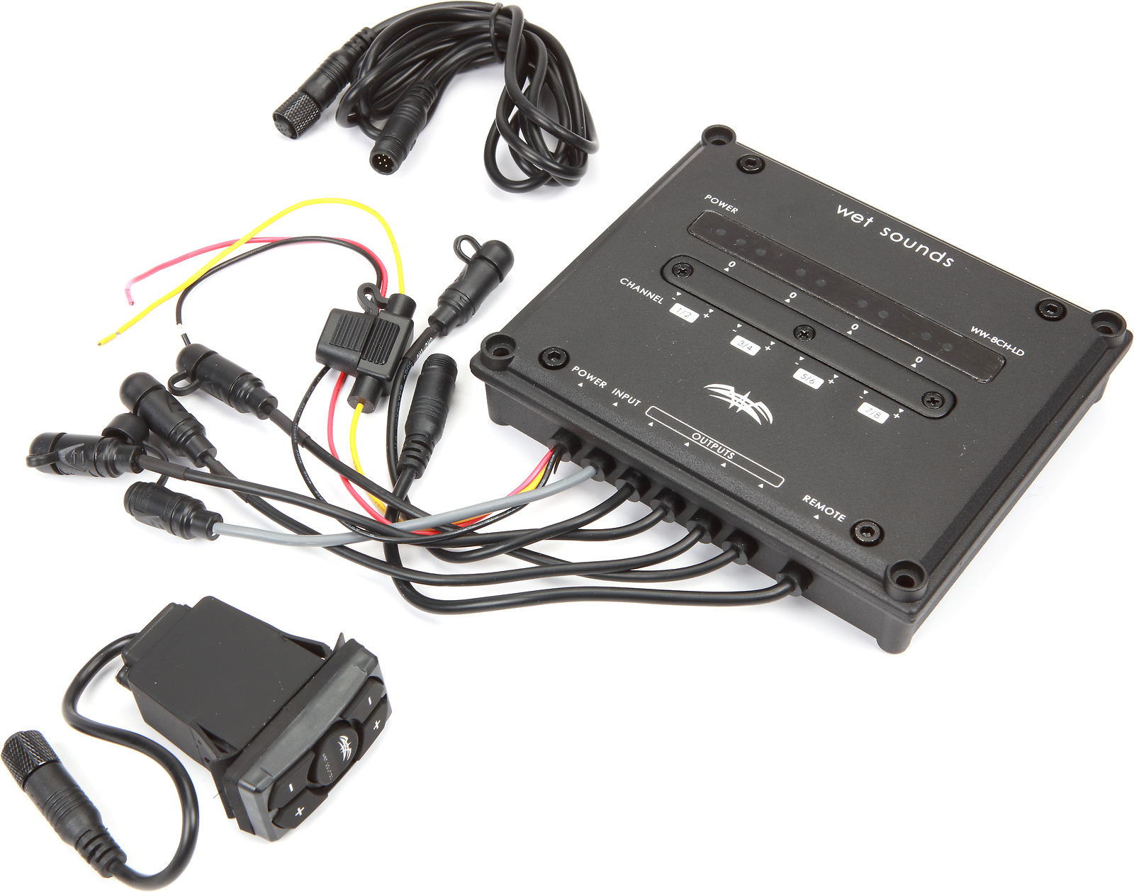 Wet Sounds WW-8CH-LD-8-канальный линейный драйвер с дистанционным управлением 30990₽
