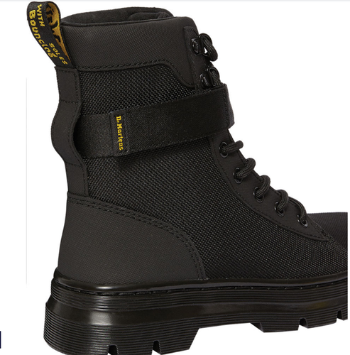 Dr Martens COMBS TECH Black Poly \u0026 Leather Boots US Women 11 EU 43 NIB |  eBay
