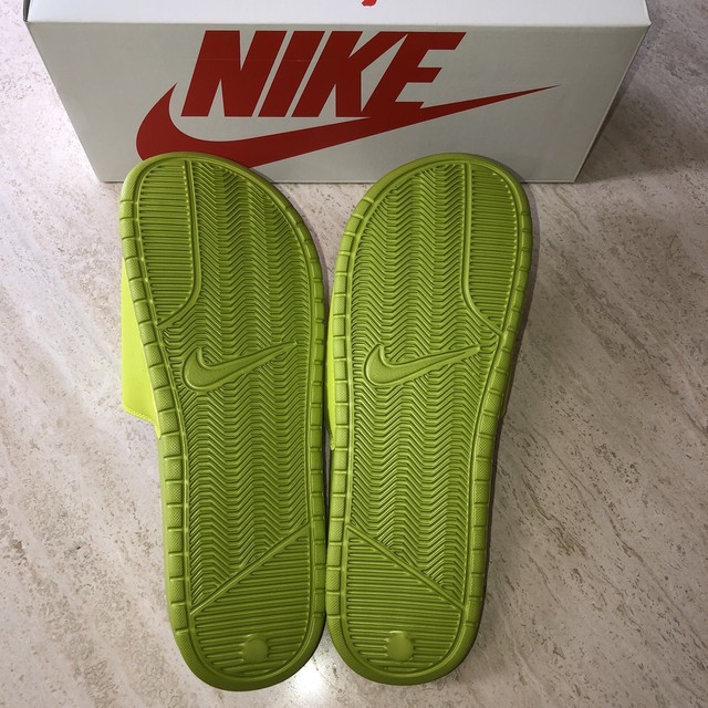 Nike Benassi / Stussy Slides. Stussy Volt. Bright Cactus / White. Mens 12. | eBay