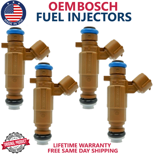 Set Of 4 Remanufactured Fuel Injectors For Acura Integra 1.8L I4 1992-1995 – OEM B18A1 – Lifetime Warranty