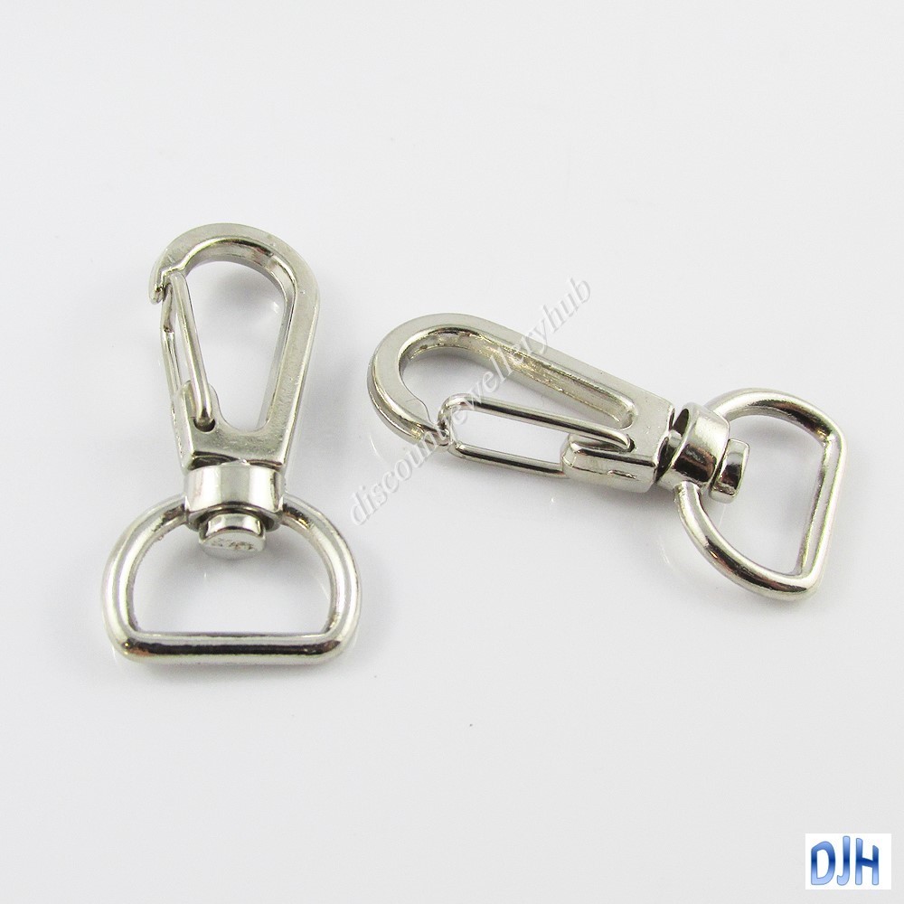 Bulk Lobster Swivel Clasp D Ring Key Ring Keychain Lanyard 37x15mm