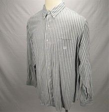 Chaps Ralph Lauren Button Down Dress Shirt Mens 2XL Long Sleeve Striped Apparel