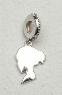 Chamilia Sterling Silver  ''Girl Shilouette'' Charm-Bead, NEW