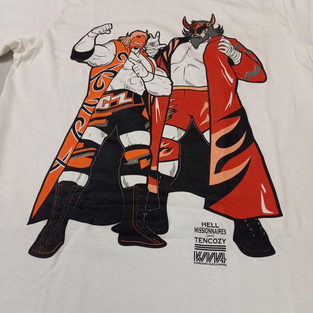Kinnikuman T-shirt Neptune Man Tencoji Signed New Japan Pro