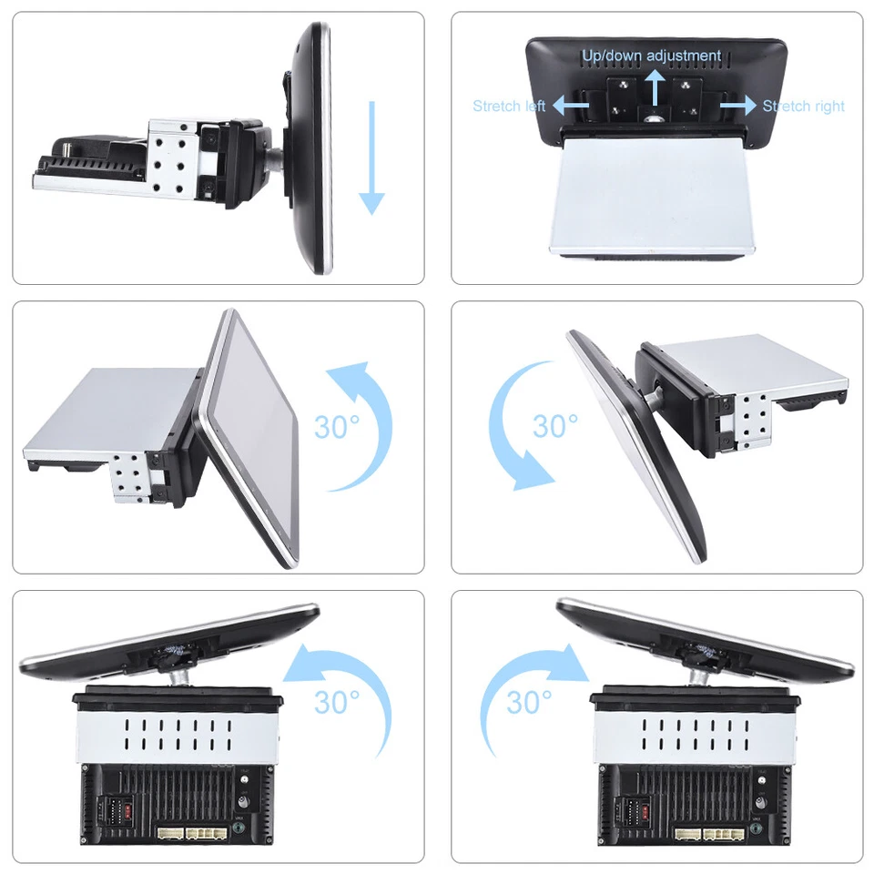 1 DIN 10.1" Android 13 Apple Carplay Autoradio mit GPS Navigation RDS WiFi 2+64G - Bild 2 von 4