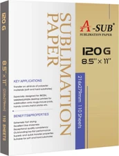 Sublimation Paper 120G 8.5X11 Inch 110 Sheets for Sublimation Blanks Compatible 