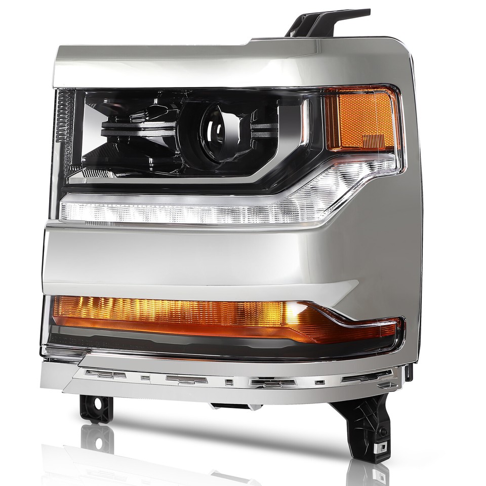 Headlights Assembly For 20162019 Chevy Silverado 1500 Black Left Sides