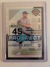 Christian Scott  - 2024 Panini Prospect Edition BLACK VELOCITY HOLO 38/39