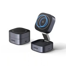 UGREEN - MagFlow 2-in-1 Wireless Charger for iPhone 12-17, AirPods