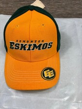 Gorra ajustada Edmonton Elks para hombre grande dorada verde CFL fútbol 47 marca elástica