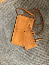 American Leather Co. Austin Crossbody Bag With Wallet / Brown