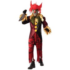 Crazy Clown Costume Scary Circus Man