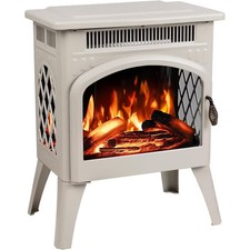 ZAFRO Electric Fireplace Heater 17" with Remote Control, Cathedral Stylish,