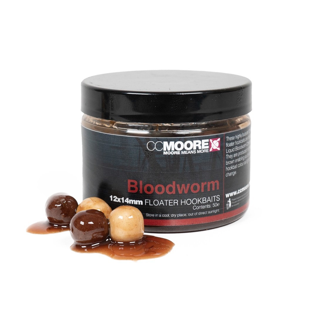 CC Moore Bloodworm Floater Hookbaits- Carp Fishing- 12 x 14mm