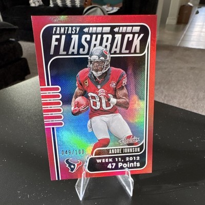 Panini Absolute 2020 Fantasy Flashback Spectrum Red /100 Andre Johnson Texans