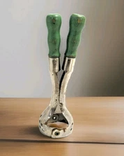 Vintage Green Handle Mellon Baller 2 Handle Kitchen Tools Gadget -gg