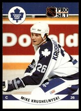 1990-91 Pro Set Mike Krushelnyski Toronto Maple Leafs #537