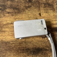 Vintage MINOLTA-16 Silver Subminiature Spy Camera Lens 35/25 film
