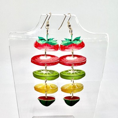 Fruit Slice Earrings - Fruit Accessories - Food Earrings - Cute Girl Earrings