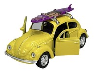 Welly Vw Volkswagen Beetle Gelb Mit Surfboard 1:34 Die Cast Metal Neu Im Kasten