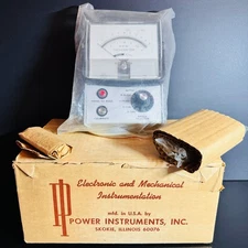 VINTAGE PHOTO TACHOMETER MODEL 891 - Power Instruments, Inc. New Open Box, NOS.