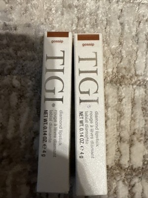 TIGI Diamond Lipstick Gossip 64076   Lot of 2   New in Box   Hydrating Shimmer