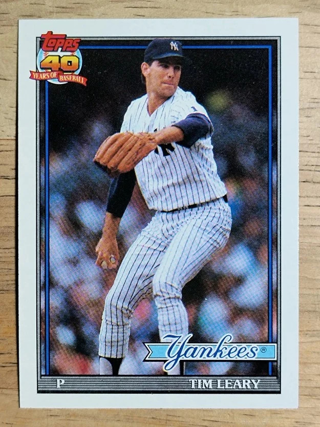 1991 Topps #161 Tim Leary