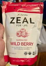 ZinZino - Zurvita Zeal for Life GUARANA FREE Wild Berry 14.8oz 05/2029 - USA 