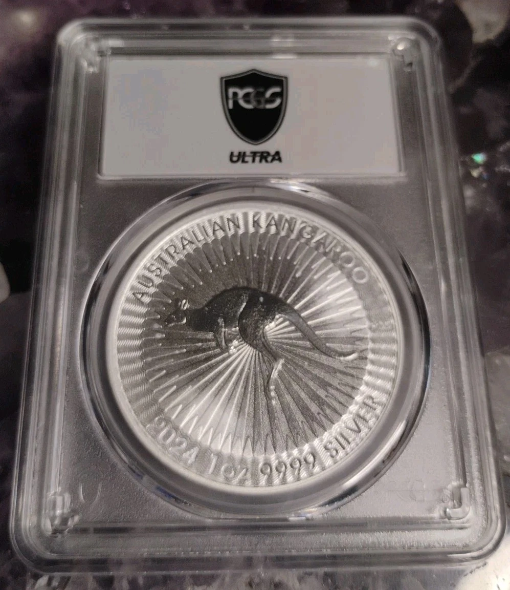 Australian Kangaroo Grade MS 70 PCGS Certified Silver Bullion