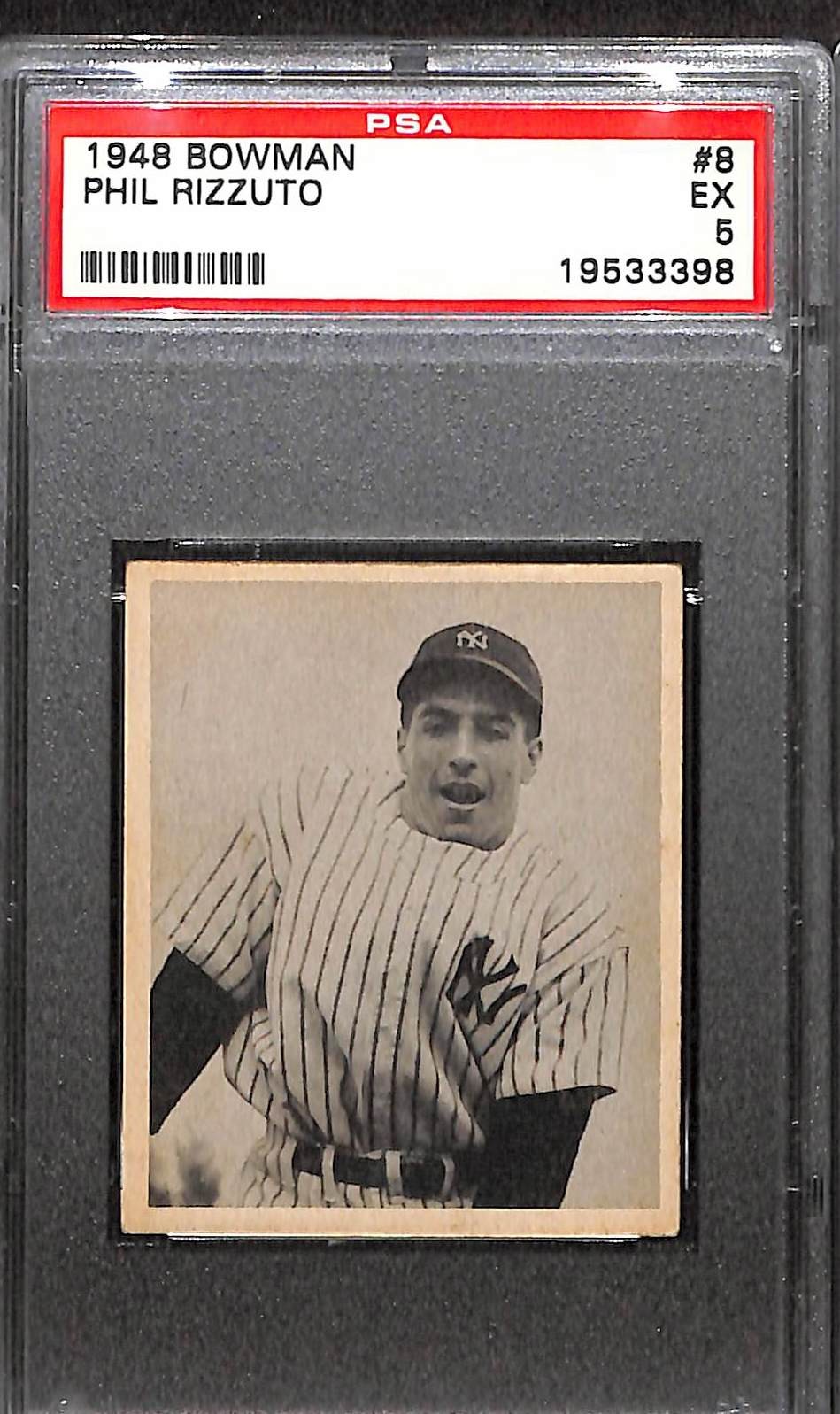 1948 Bowman #8 PHIL RIZZUTO PSA 5 EX 19533398 