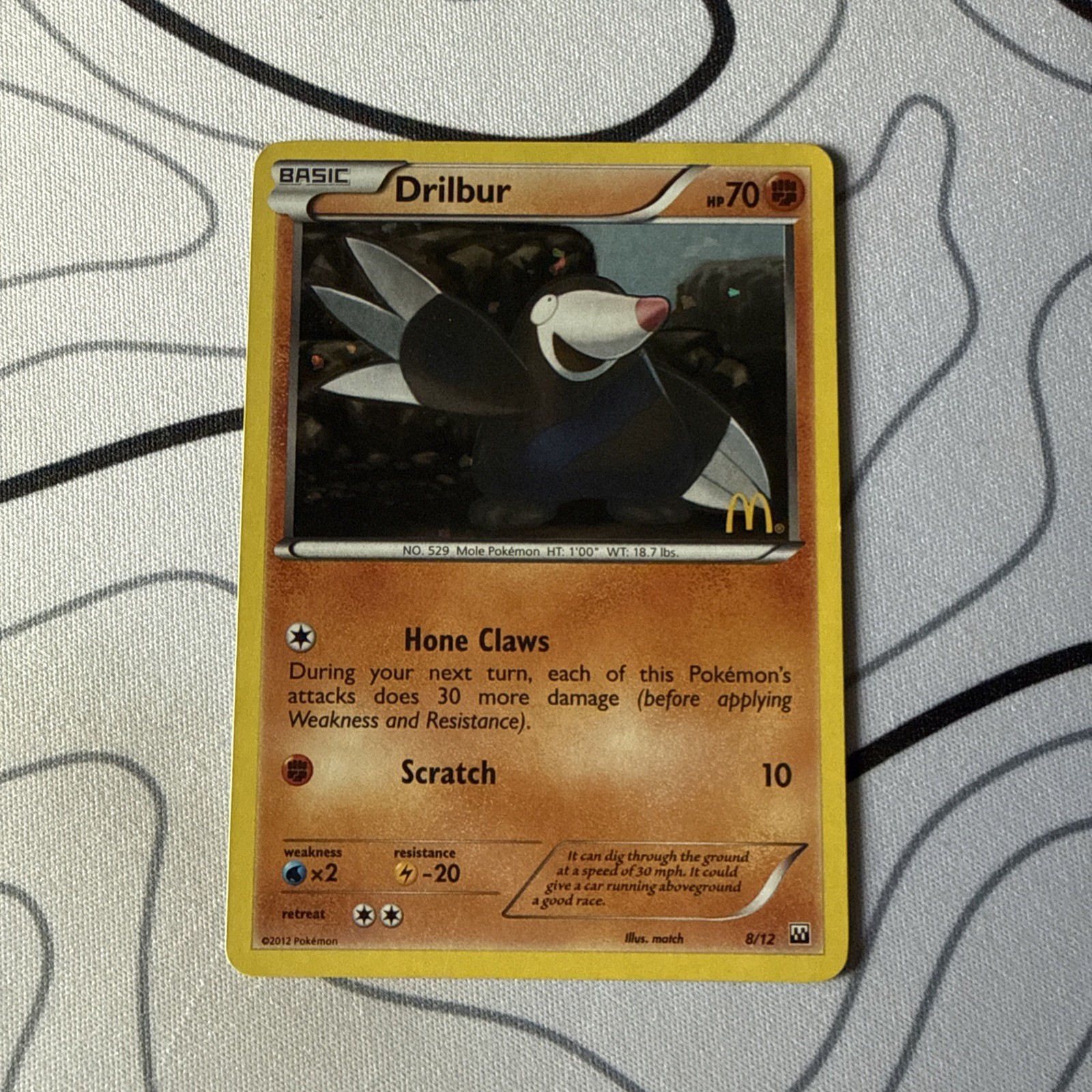 DRILBUR 8/12 HOLO 2012 MCDONALD'S PROMO POKEMON TCG NM