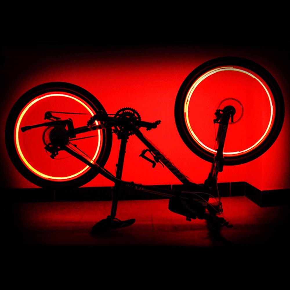 Xcceries Bright LED Bike Wheel Light Bicycle Wheel Spoke Light String Red