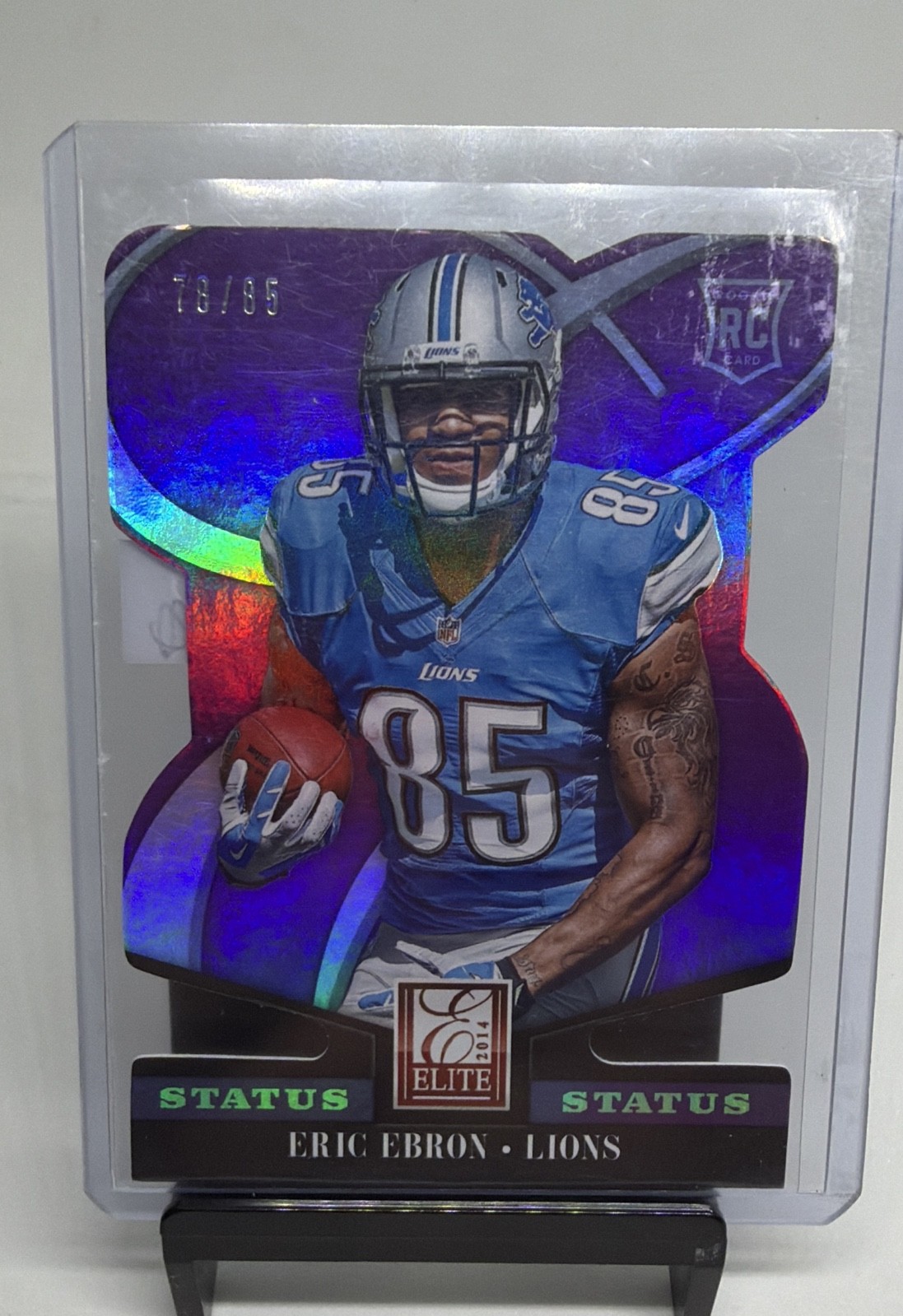 2014 Panini Elite - Rookie Eric Ebron #136 Status Die-Cut /85 (RC)