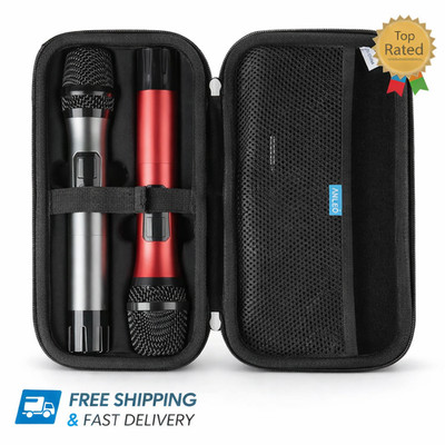 Anleo Hard Travel Case for Bietrun UHF Dual Wireless Mic System Storage NEW