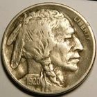 1920 P Buffalo Nickel F-VF  "Actual Coin Pictured Not a Chemically Treated Coin"