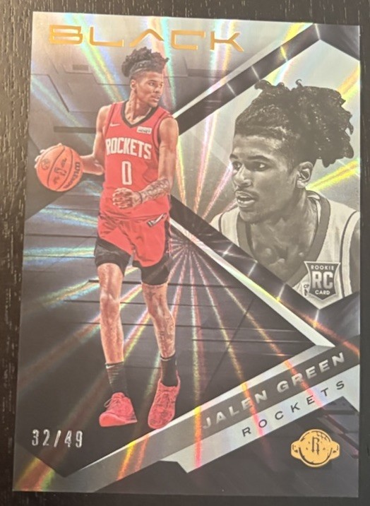 2021-2022 Panini Black Jalen Green Starburst Rookie /49 #67