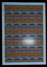 AUTOMOBILES FEUILLE COMPLETE 50 TIMBRES DE 1986-3 NEUFS** BONNE VALEUR.
