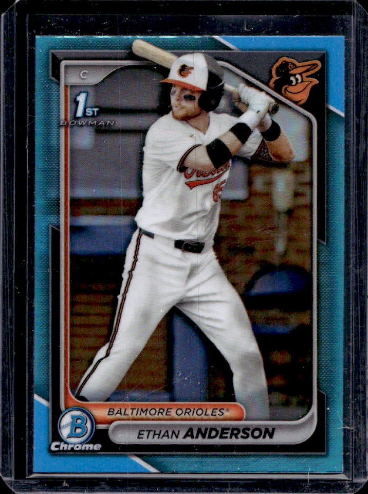 2024 Bowman Draft Ethan Anderson Chrome Sky Blue Refractor 1st #BDC-79 Orioles