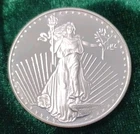 1 oz .999 St.  Gaudens Fine Silver Round, Silvertowne, Uncirculated with Capsule
