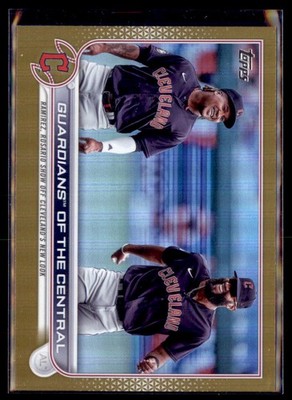 2022 Topps Update Gold Amed Rosario Jose Ramirez Cleveland Guardians US302